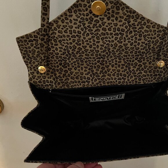 LENARDI ANIMAL PRINT BAG W/LONG STRAP - Picture 3 of 4